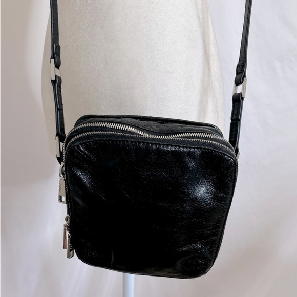 HOBO Handbags - Hobo The Original Patented Leather Crossbody Purse in Black